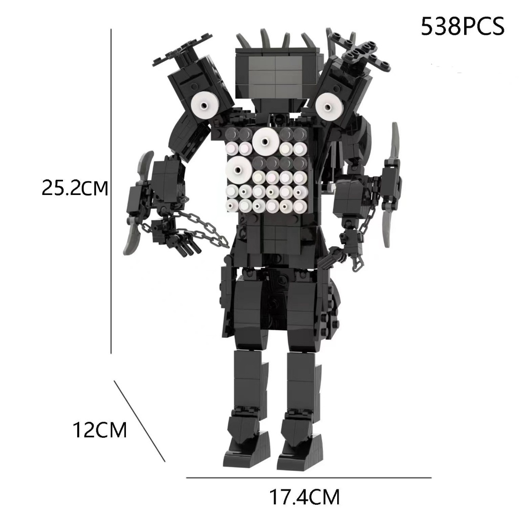Bộ 502 Khối Xây Dựng Mô Hình Nhà Vệ Sinh Cho Trẻ Em lego Skibidi ToiletTặng ô tô