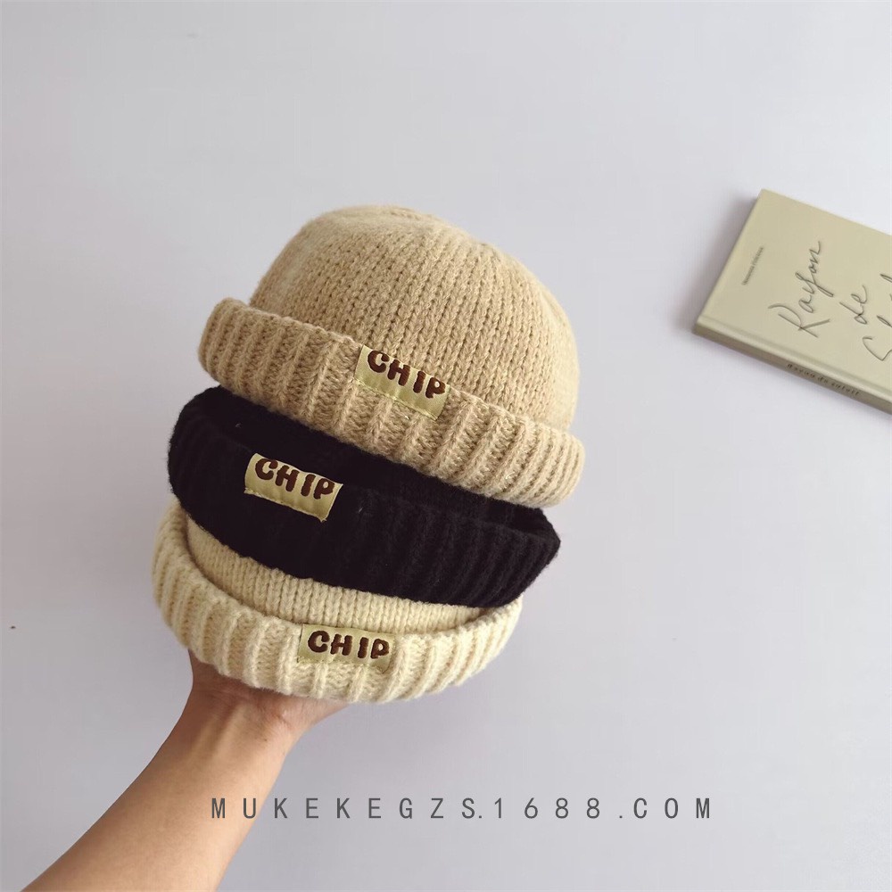 MŨ LEN CHIP VÀNH TRÒN THỜI TRANG CHO BÉ 2-4 TUỔI- HÀNG QCCC