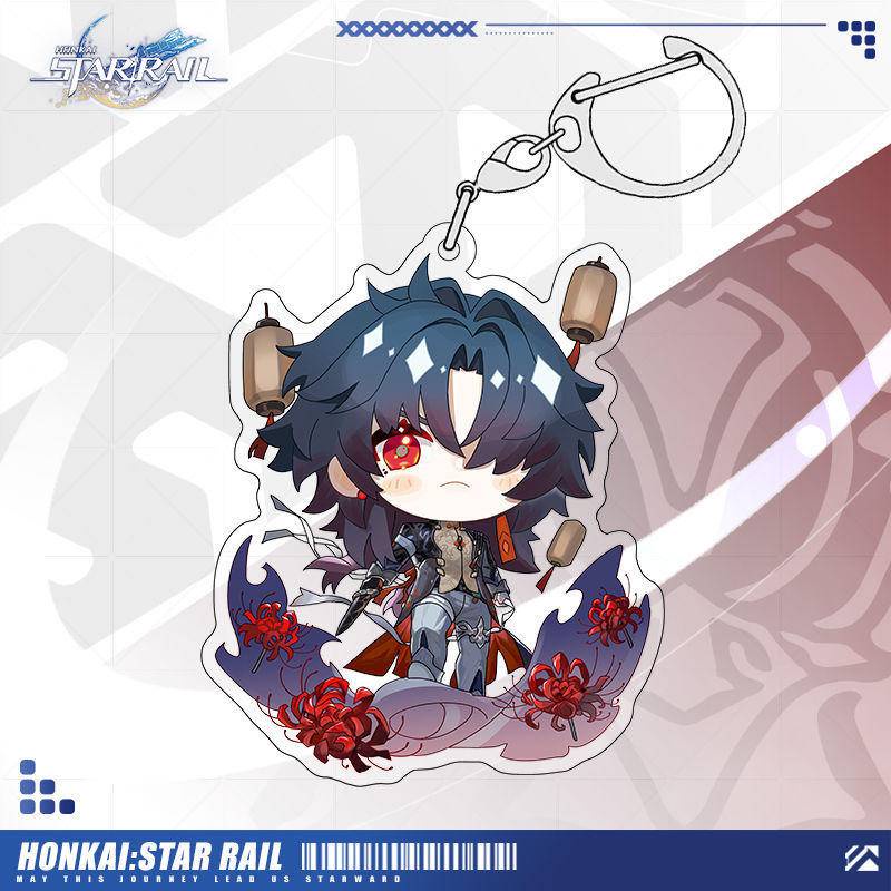 Mới Móc Khóa Hai Mặt game honkai: Starrail jing yuan kafka blade Dang march 7th bronya seele asta herta