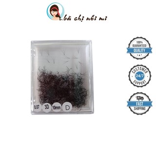 Mi fan 3d đều đẹp độ cong d - dày 0.07 , bà chị nối mi