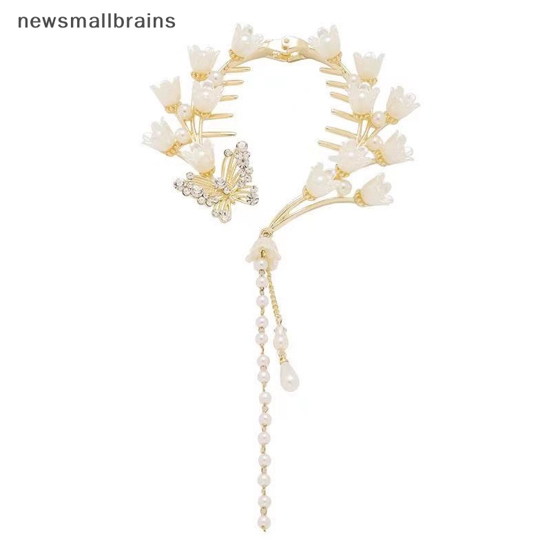 Kẹp Tóc Hình Bướm / Hoa Lan / Thiên Nga Đính Ngọc Trai / Ngọc Trai nsb