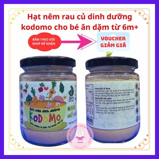 Hạt nêm rau củ dinh dưỡng kodomo cho bé ăn dặm từ 6m+