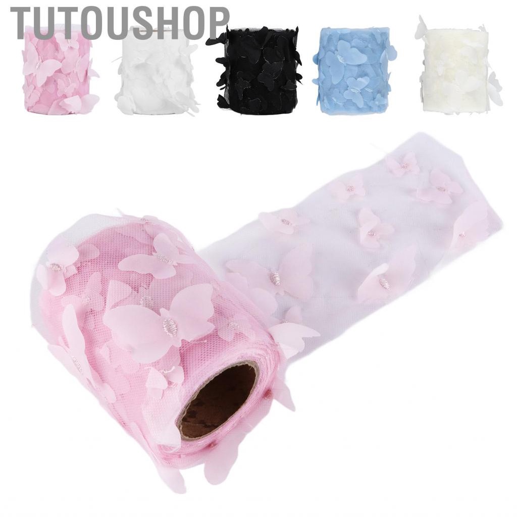 Tutoushop Tulle Roll Sewing Colorful Net Yarn DIY Hair Accessories Webbing