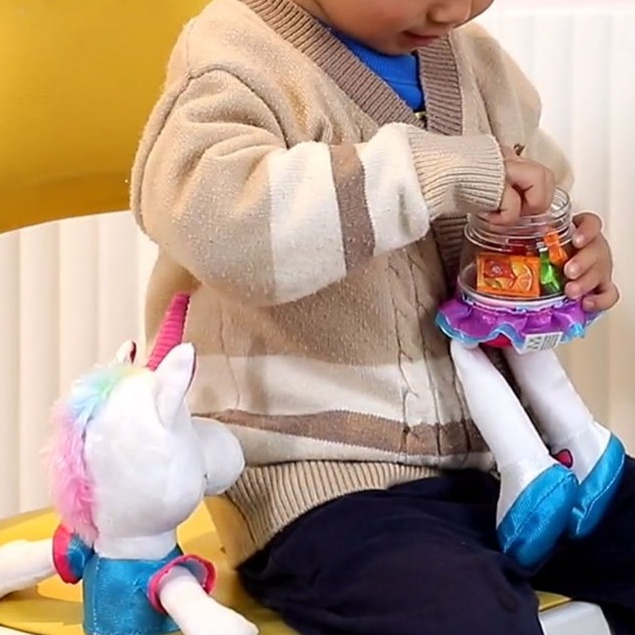 Đồ Chơi Nhồi Bông 36cm + Kẹo / Thú Cưng Dễ Thương Thiết Kế Độc Đáo Làm Quà Giáng Sinh / Sinh Nhật Cho Bé Sơ Sinh