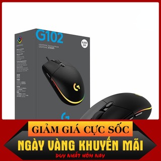 Chuột chơi game, chuột máy tính có dây logitech g102 rbg bảo hành 12 tháng