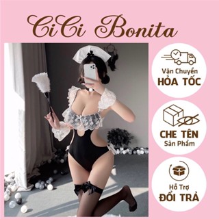 Cosplay hầu gái anime sexy quyến rũ trang phục bodysuit đồ ngủ người hầu biki cosplay CP101 CICI BONITA HCM