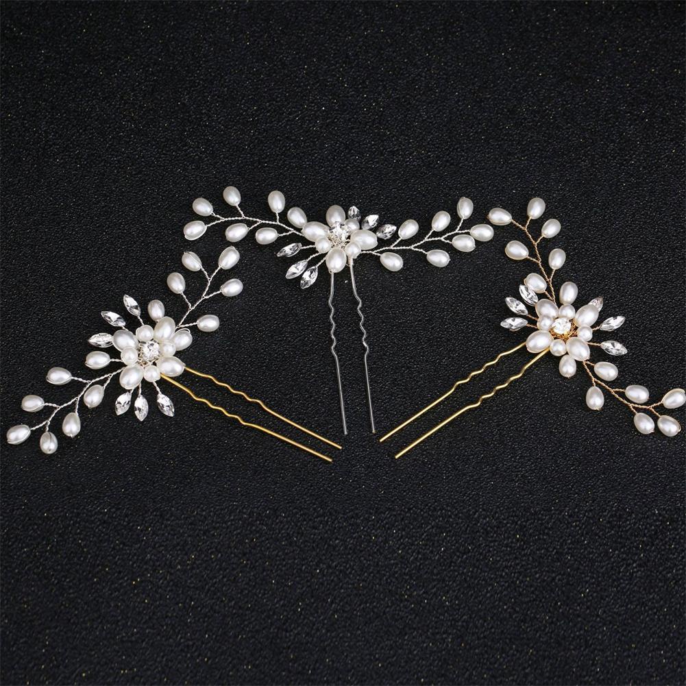 Trâm Cài Tóc Cô Dâu Đính Hoa Và Ngọc Trai f0y5