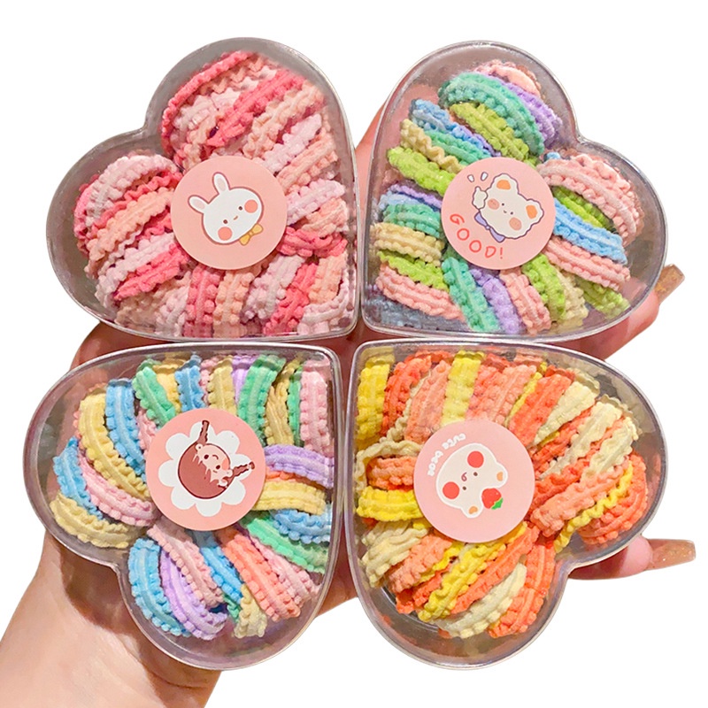 Dây Buộc Tóc Cao Su Co Giãn Phối Ren Nhiều Màu Phong Cách Mới 2023 Cho Bé Gái