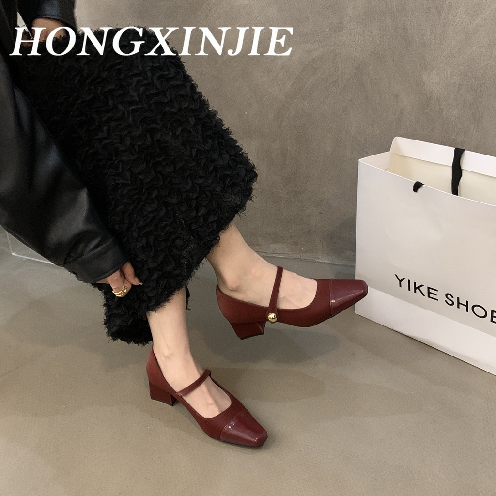 HONGXINJIE  dép sandal nữ đế cao giày cao gót nữ đi chơi giày sandal Đi biển Thoáng khí Kiểu dáng độc đáo Cá tính FBL23B00Y6 44Z231104
