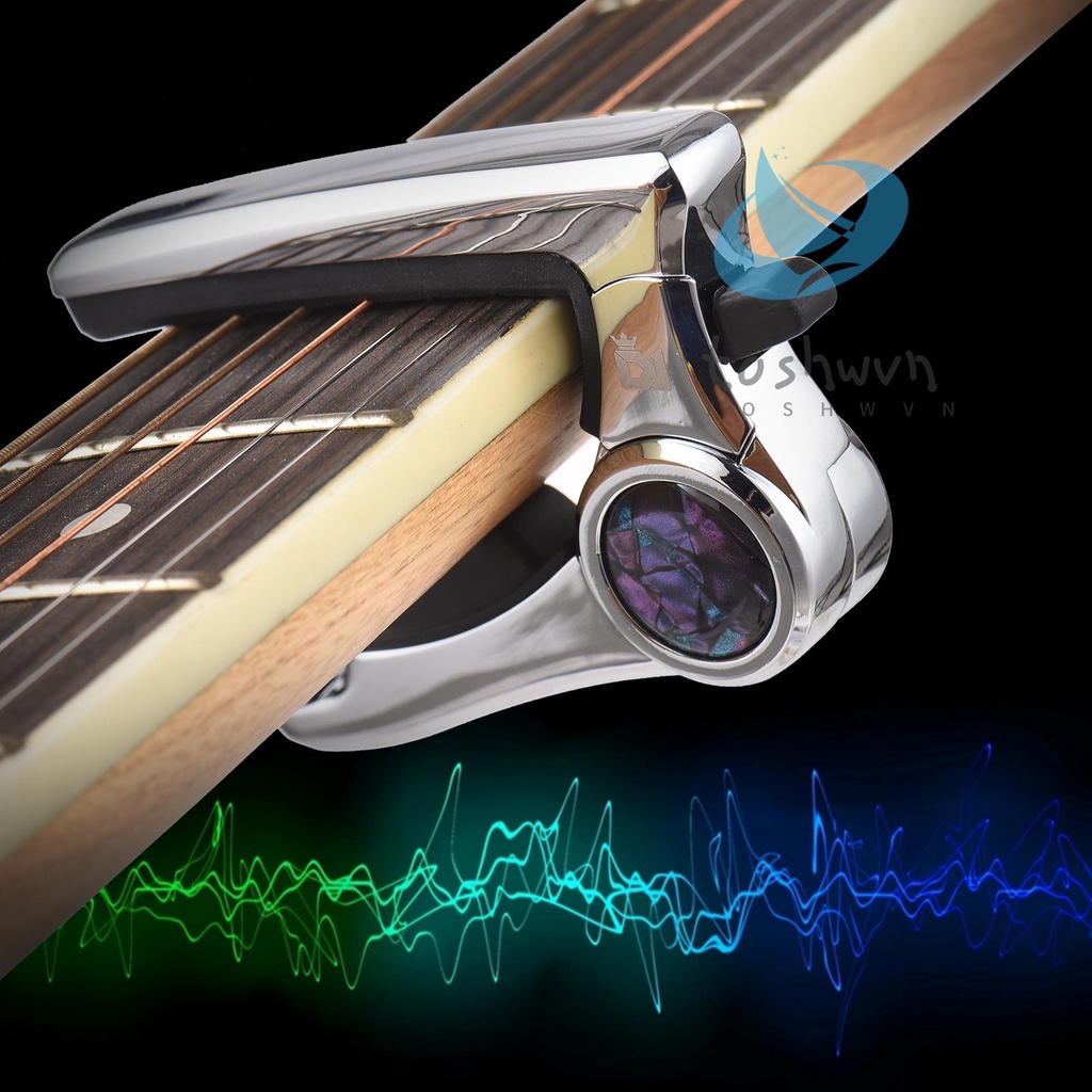 Dk Kẹp capo Bằng Hợp Kim Kẽm Phối Da pu Dành Cho Đàn guitar Điện ip-1pro bass