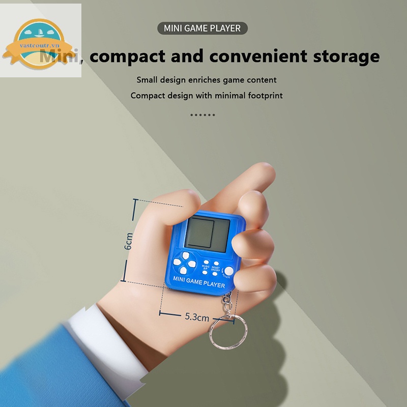 Coutr Máy Chơi game Bỏ Túi mini Có Móc Khóa Phong Cách Hoài Cổ Trò Chơi tetris deion