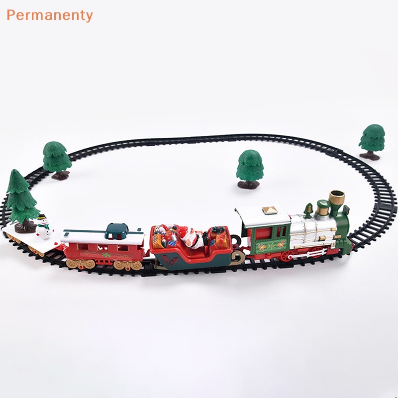 Đồ Chơi Xe Lửa Điện Tử Có Khung Đường Ray Xe Lửa & Đường Ray Phát Ra Âm Thanh & Ánh Sáng Quà Tặng Giáng Sinh