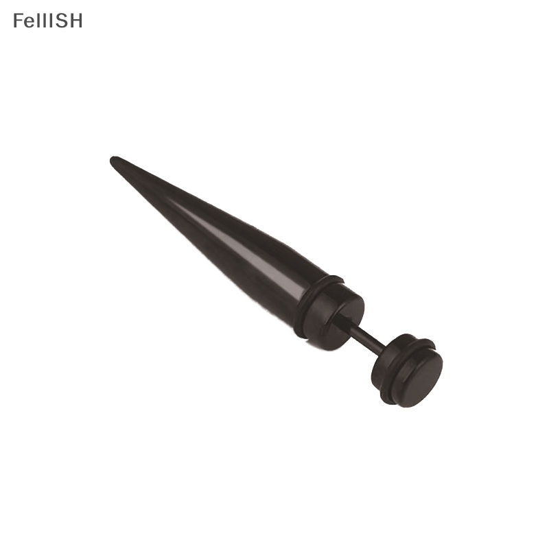 Khuyên Tai Dạng Vòng Nhiều Hình Dạng Bằng Thép Không Gỉ Màu Đen Phong Cách gothic punk Thời Trang Cho Nam Và Nữ 439br