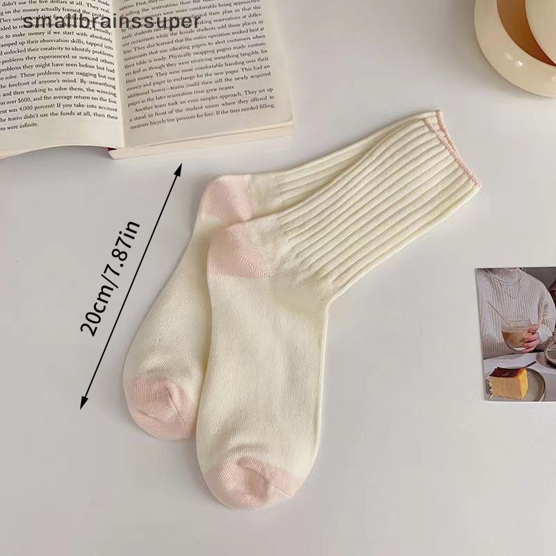 Smallbrainssuper 1 Đôi Tất Dày Giữ Ấm Mùa Đông Mềm Mại Thoải Mái Dành Cho Nữ sbs