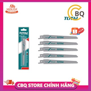 Bộ 5 lưỡi cưa kiếm 150mm cắt gỗ total trsb611d cbqs