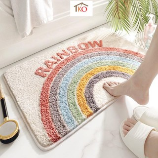 Thảm lau chùi chân cửa ra vào màu sắc sinh động KT 50x80cm và 40x60cm