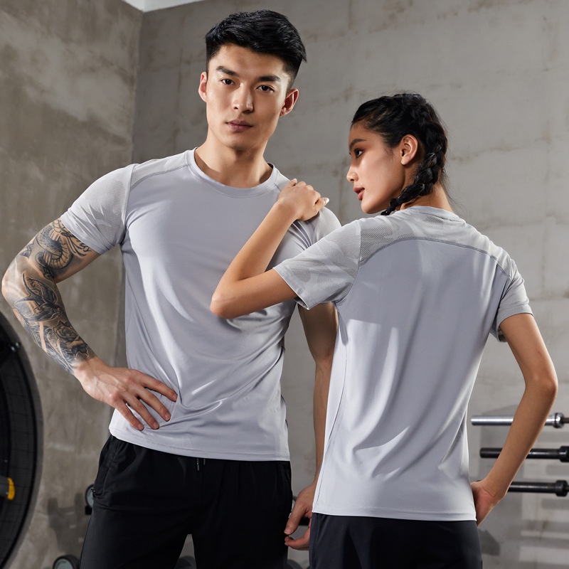 Áo Thun Thể Thao Tay Lỡ Dáng Rộng Thoáng Khí Nhanh Khô Thời Trang Mùa Hè Cho Nam