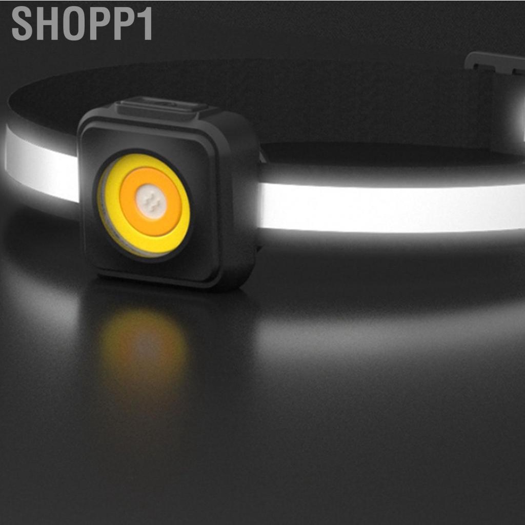 Shopp1 Headlamp Flashlight Type C XPG Bulb  Slip 3 Level Brightness Adjustable Rechargeable Headlight for Camping Running