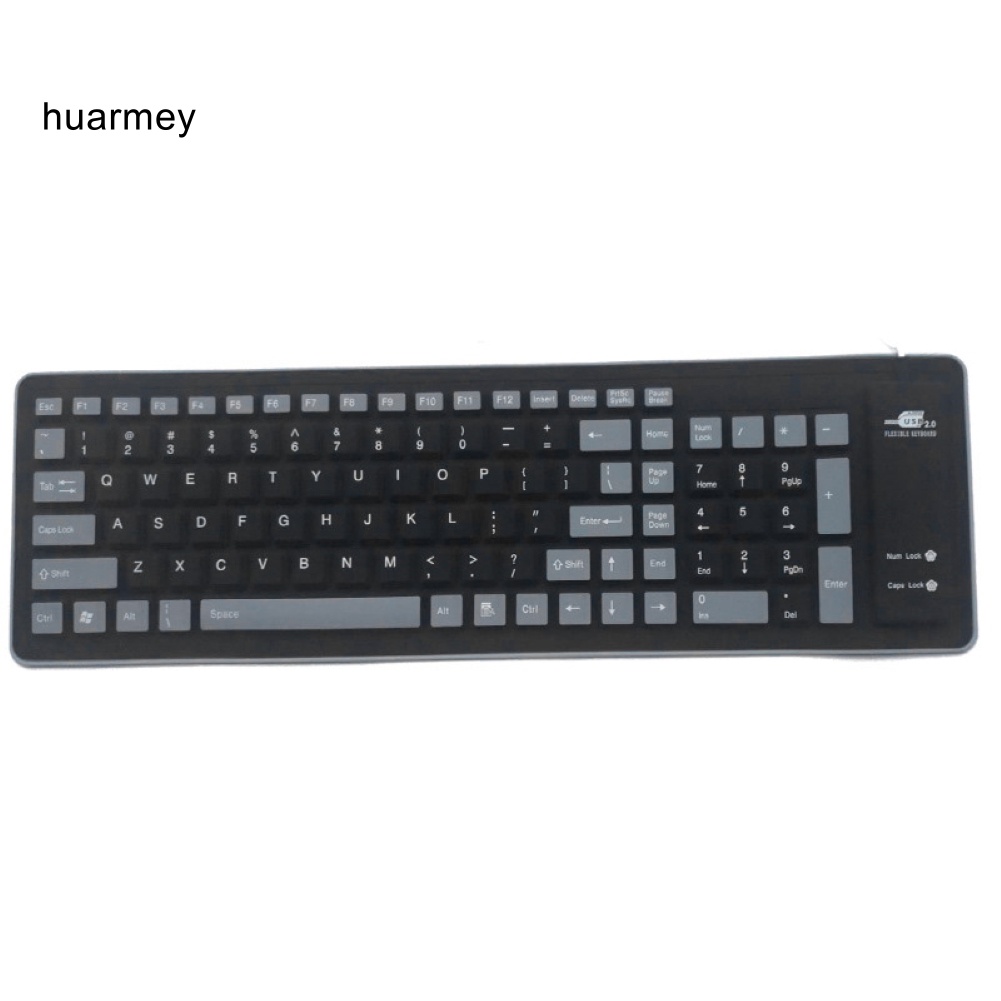 Bàn Phím silicone Mềm Chống Bụi 103 Phím Có Thể Gấp Gọn Cho laptop / Máy Tính