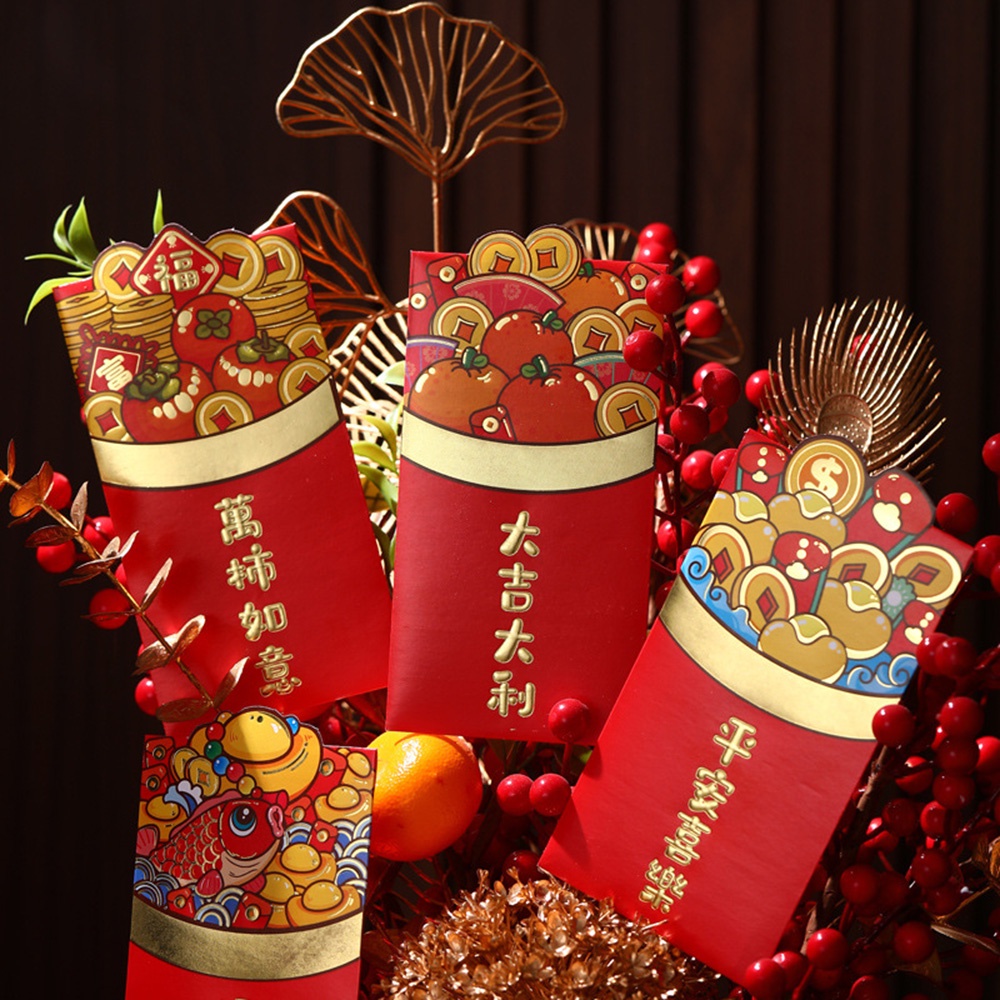 Mới Bao Lì Xì Đỏ Phong Cách Trung Hoa Họa Tiết Hoạt Hình