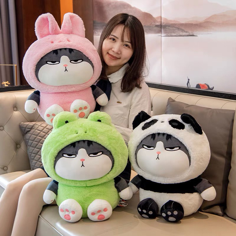 Gấu Bông Mèo Hoàng Thượng Cosplay 3 Màu - Mèo Bông Cao Cấp Quà tặng Noel , 8/3 Valentine Miss 9 Official