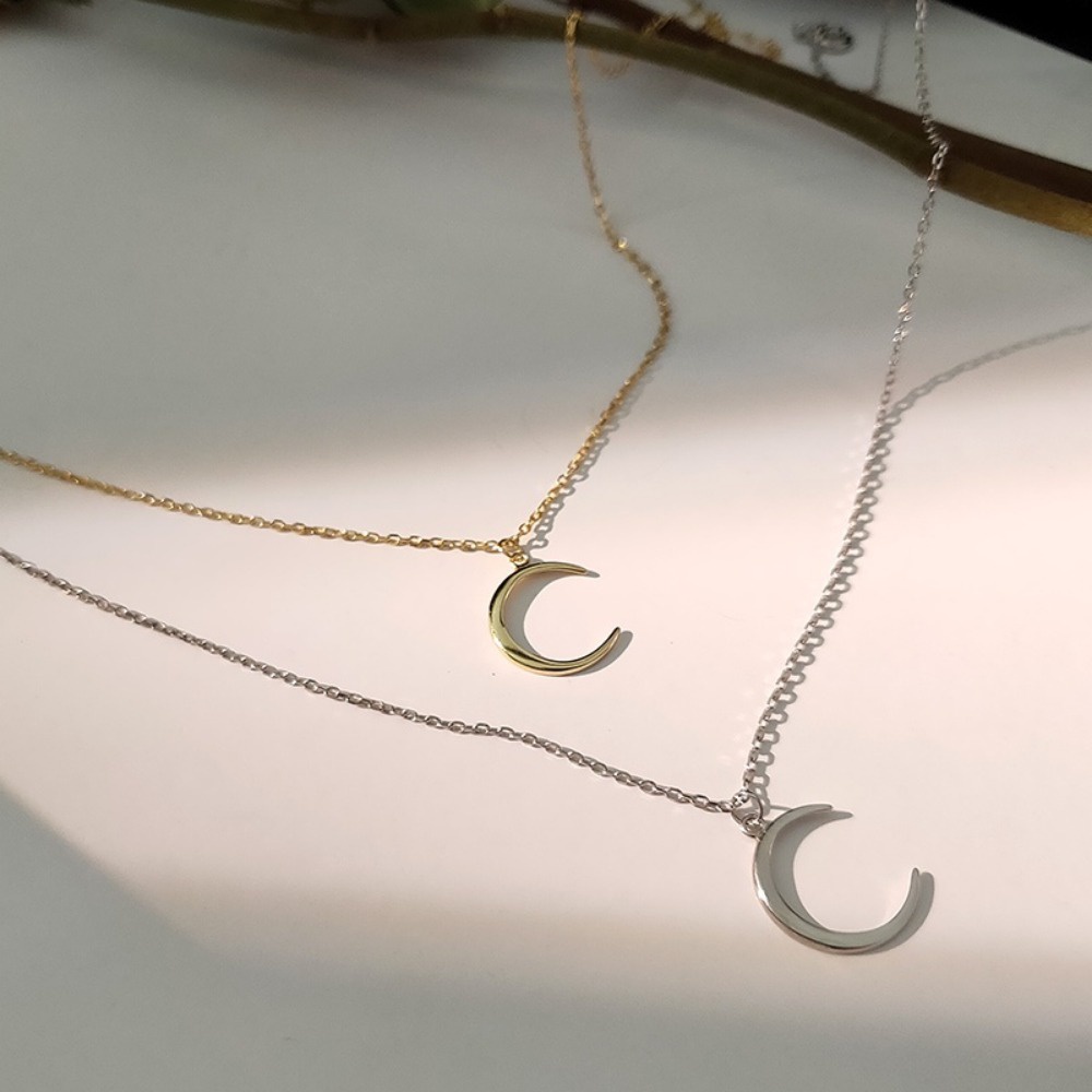 A hello girl Vòng cổ Mặt Hình Mặt Trăng Thời Trang Dành Cho Nữ