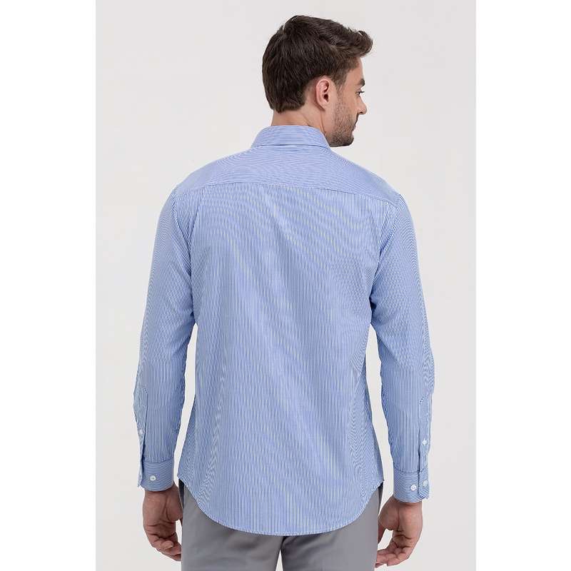 Áo sơ mi nam tay dài họa tiết kẻ sọc , thời thượng, lịch lãm, chỉn chu John Henry - WS21SS64C-LD