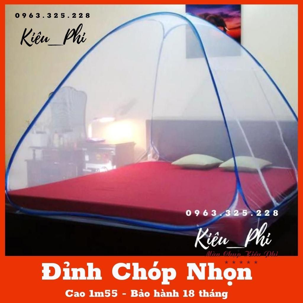 Mùng chụp tự bung đỉnh chóp cao cấp gấp gọn tiện dụng - Mùng chụp tự bung Kiều Phi người lớn