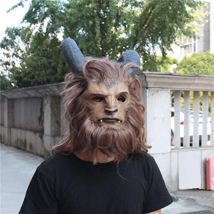 Phim Người Đẹp Và Quái Vật Hoàng Tử Mặt nạ Mũ Bảo Hiểm Miếng Dán Mắt Mặt Muffle Cosplay Halloween Ca