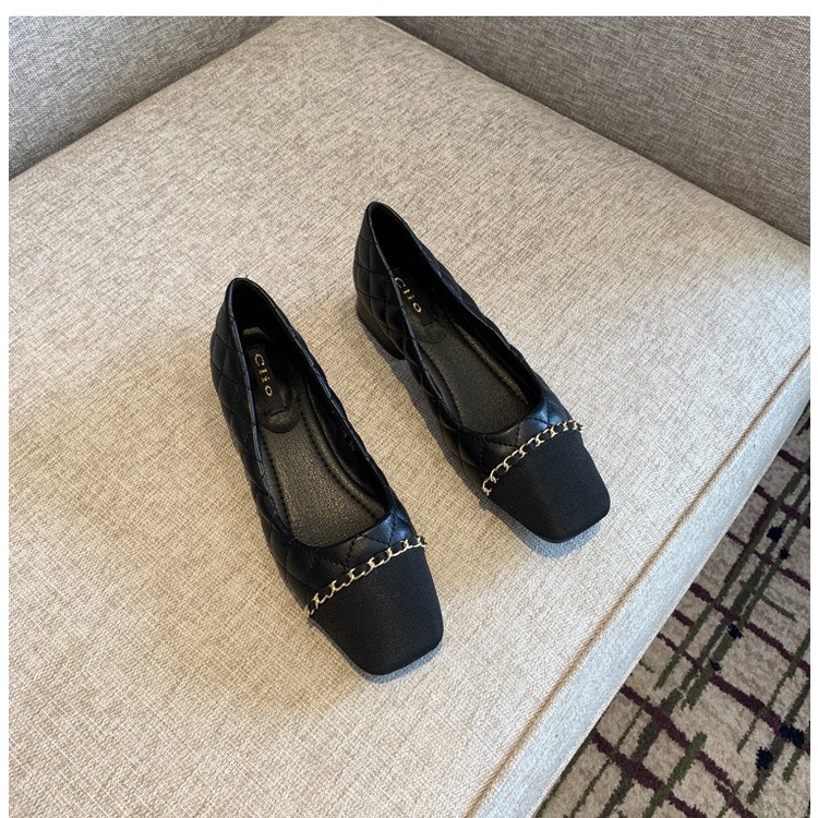 Giày cao gót đế vuông giày búp bê tiểu thư mũi vuông phong cách công sở sang chảnh hàng hót mùa thu đông DA22