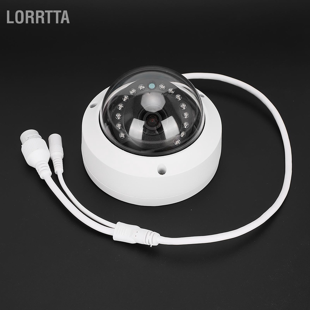 Lorrtta Camera IP Dome tích hợp POE 15 Ánh sáng hồng ngoại nhìn đêm CMOS kim loại cho IRCUT trong nhà ngoài trời