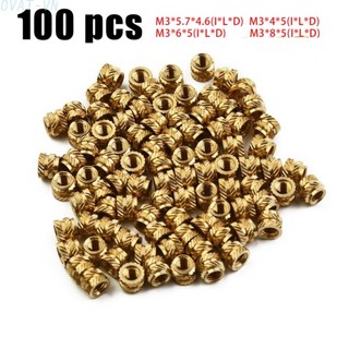 Set 100 Đai Ốc m3 Bằng Đồng Thau Chất Lượng Cao