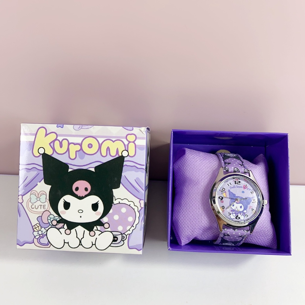 Sanrio Đồng Hồ Điện Tử Hình kuromi melody cinnamoroll Đáng Yêu Cho Bé