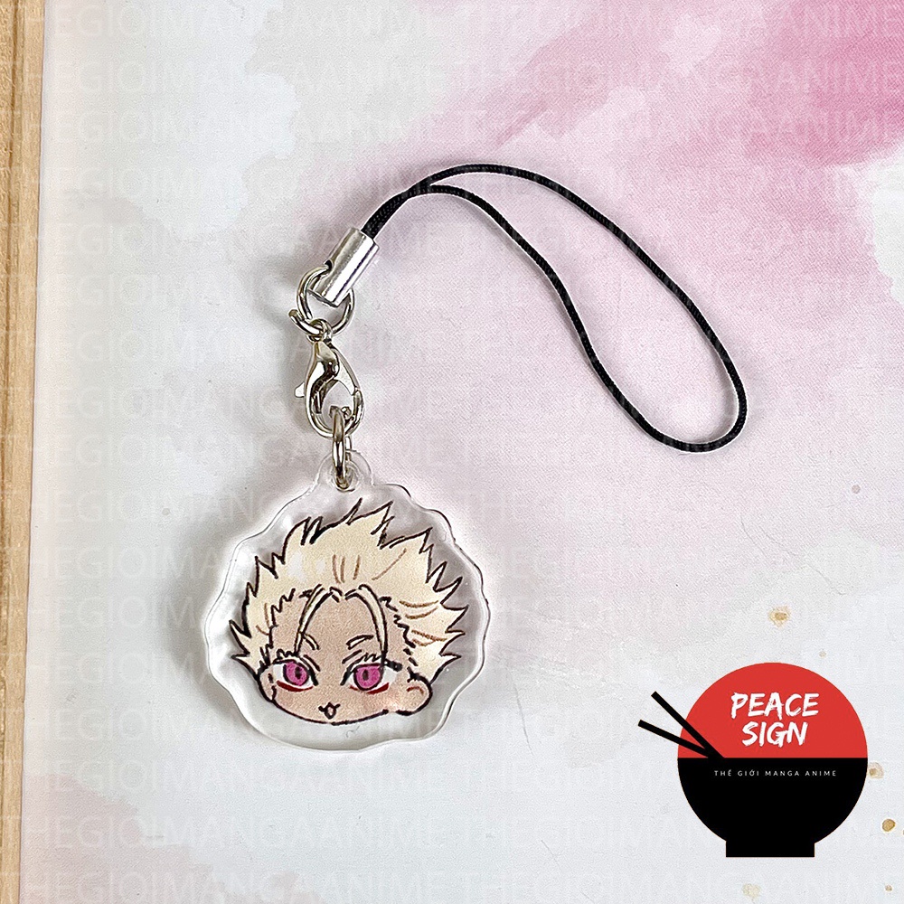 Dây treo điện thoại BLUE LOCK mica acrylic móc khóa anime nagi chigiri isagi bachira kaiser ness móc khóa
