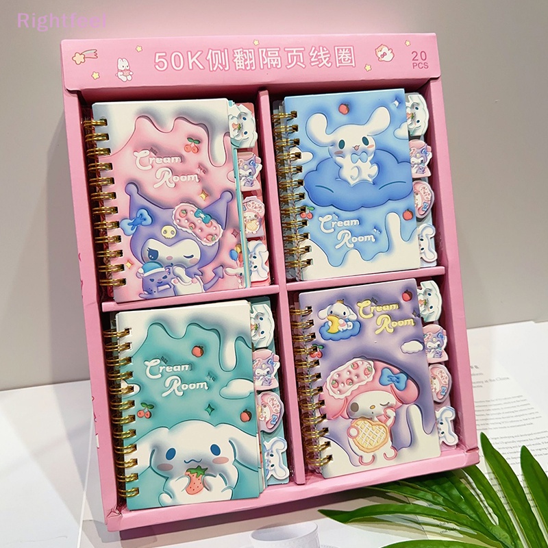 SANRIO Quyển Sổ Tay Ghi Chú Họa Tiết Hoạt Hình hello kitty kuromi Dễ Thương Mới