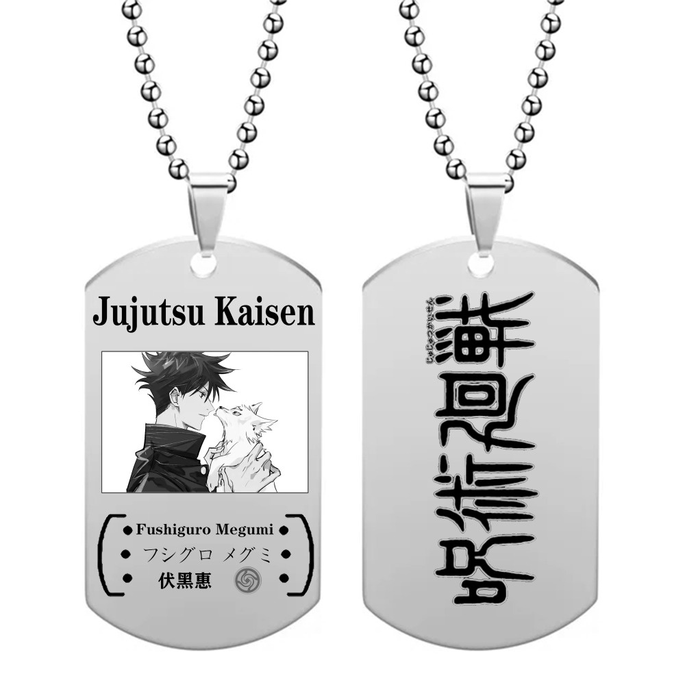 Vòng cổ Mặt Thép Không Gỉ Hóa Trang Nhân Vật jujutsu kaisen gojo geto suguru ryomen sukuna