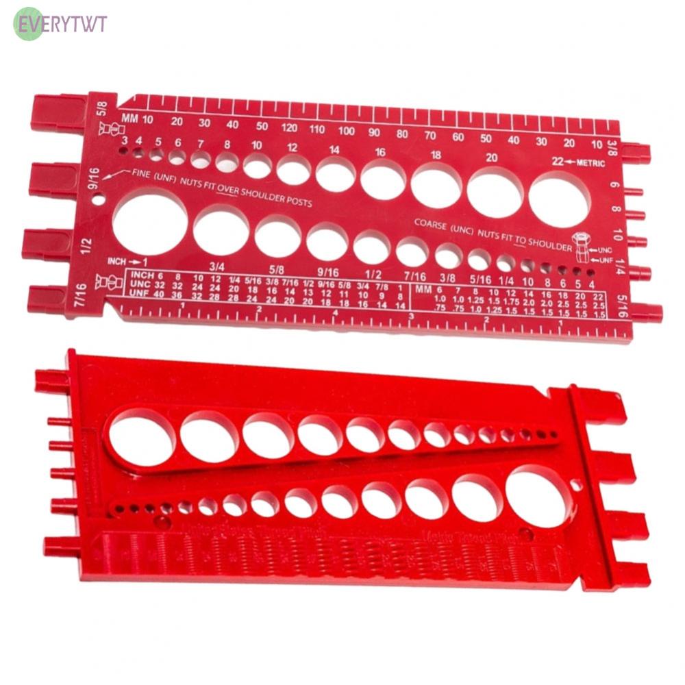 ✨✨✨Nut And Drill Bit Thread Screws Measuring Tool Metric Imperials Gauge Tester