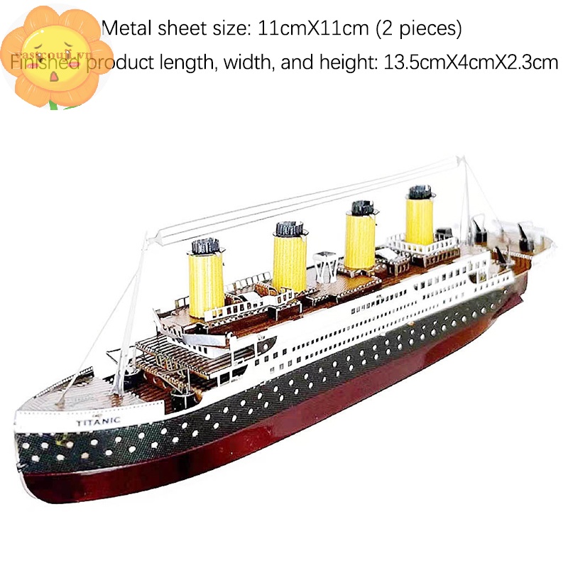 Bộ Đồ Chơi Lắp Ráp Mô Hình Tàu titanic diy Cho Bé