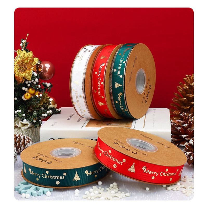 Ruy băng noel rộng 2,5cm