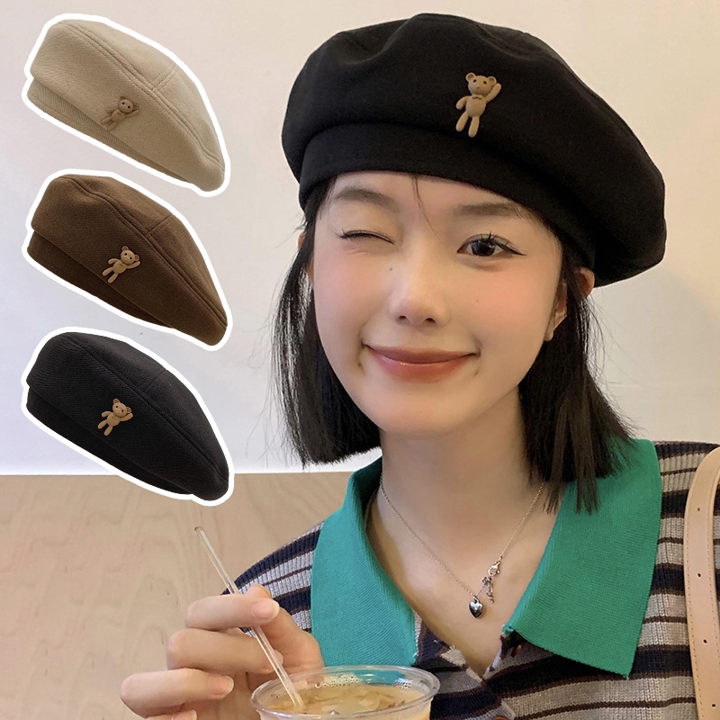 Mũ beret Màu Sắc Ngọt Ngào Phong Cách Hàn Quốc Cho Nữ