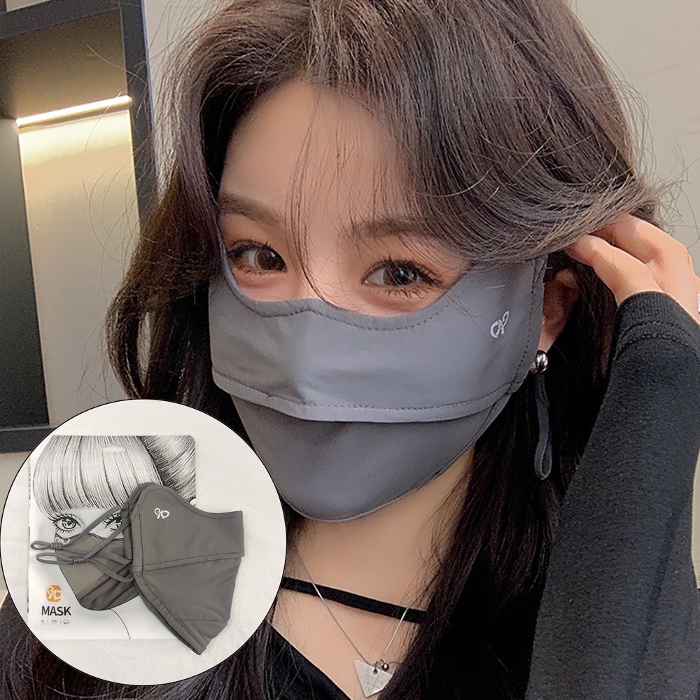 Khẩu Trang Dây Đeo Rút Co Giãn Hàng Nhập Khẩu Chống UV Vải Thun Lạnh Cao Cấp Unisex Fashion Masks