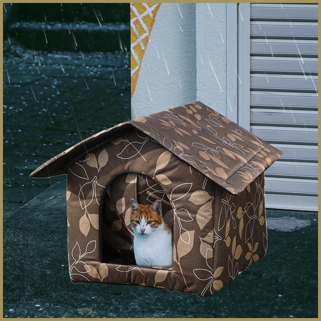 Nhà Cho Mèo Cưng Chống Thấm Nước Cách Nhiệt Phù Hợp Cho Mùa Đông paca3vn