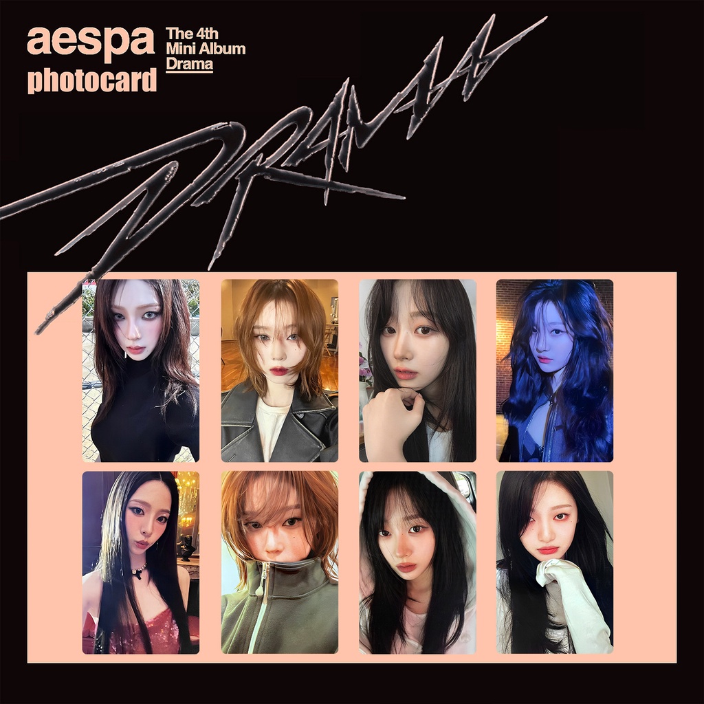 Album Ảnh Nhóm Nhạc kpop aespa 4th Thẻ