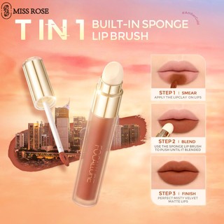 Son miss rose focallure matte cream mềm, mịn và dễ tán bằng cọ môi