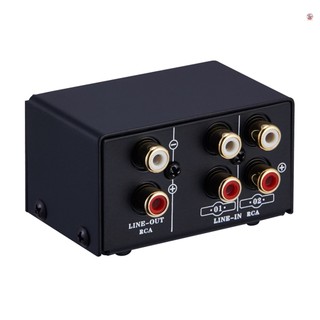  Lynepauaio Bộ Chuyển Đổi Âm Thanh rca 2 Trong 1 Ra   1 Ra 2 Ra a   b Không Phân Hủy rca Cho Loa Máy Tính Và Tai Nghe 