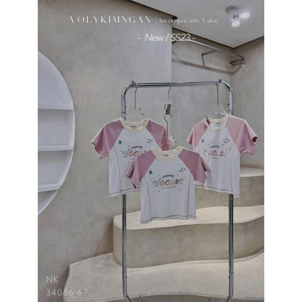 Áo grap.lang crop so.cute louis.h