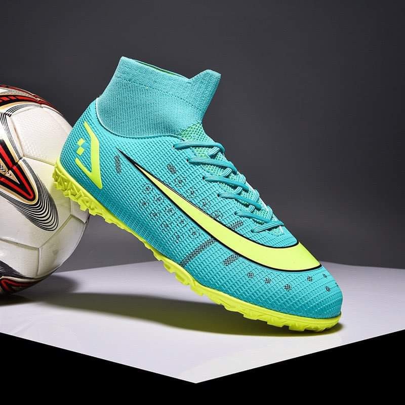 Giày bóng đá nam Mer Vapor 15 cao cổ, giày đá banh cỏ nhân tạo đã khâu đế - 2EVSHOP