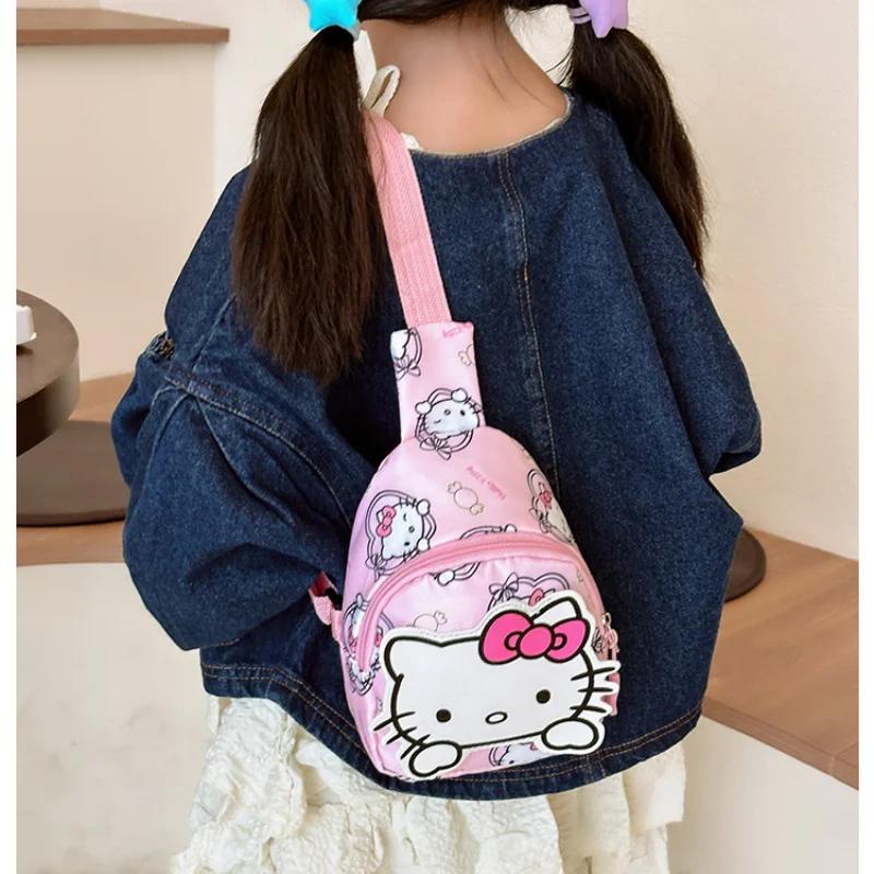 Sanrio Túi Đeo Chéo Siêu Nhẹ Họa Tiết Hoạt Hình Phong Cách Hàn Quốc Cho Bé