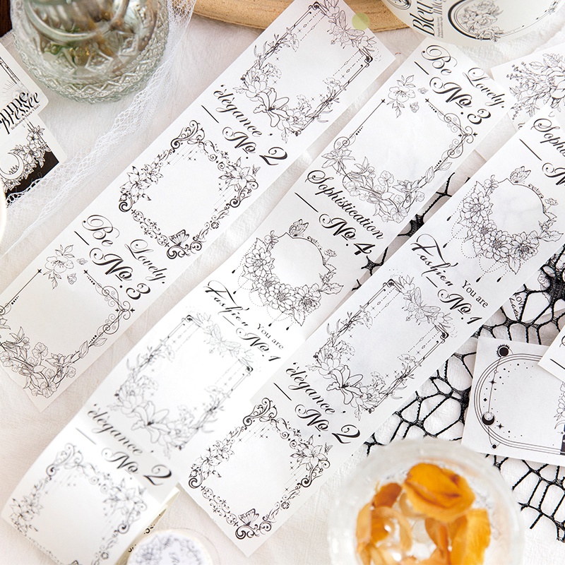 Bộ Băng Keo washi 60mm * 2M  Sổ Lưu Niệm Phong Cách ins