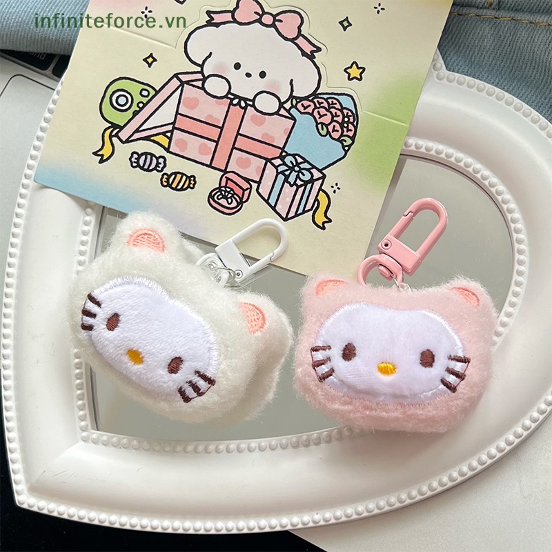 Móc Khóa Hình Mèo hello kitty Nhồi Bông Xinh Xắn